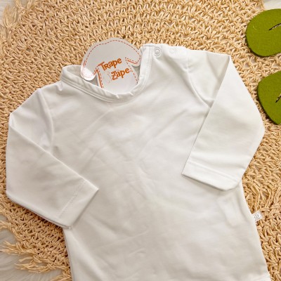 Conj. Body Manga Longa e Calça em Malha Térmica Thermo Dry - Branco